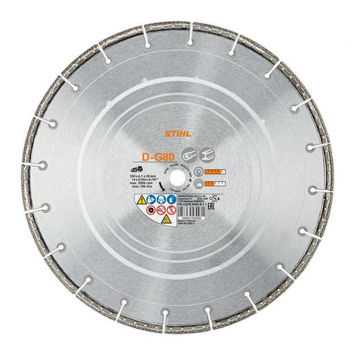 D-G80 14" Diamond Cutting Wheel, Pipeline Constuciton