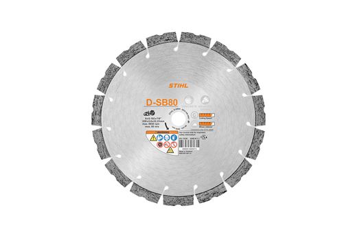 D-SB80 9" Diamond Cutting Wheel, Concrete/Hardstone